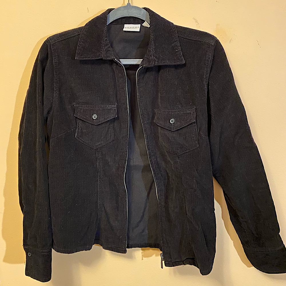 Sonoma Black Corduroy Jacket small